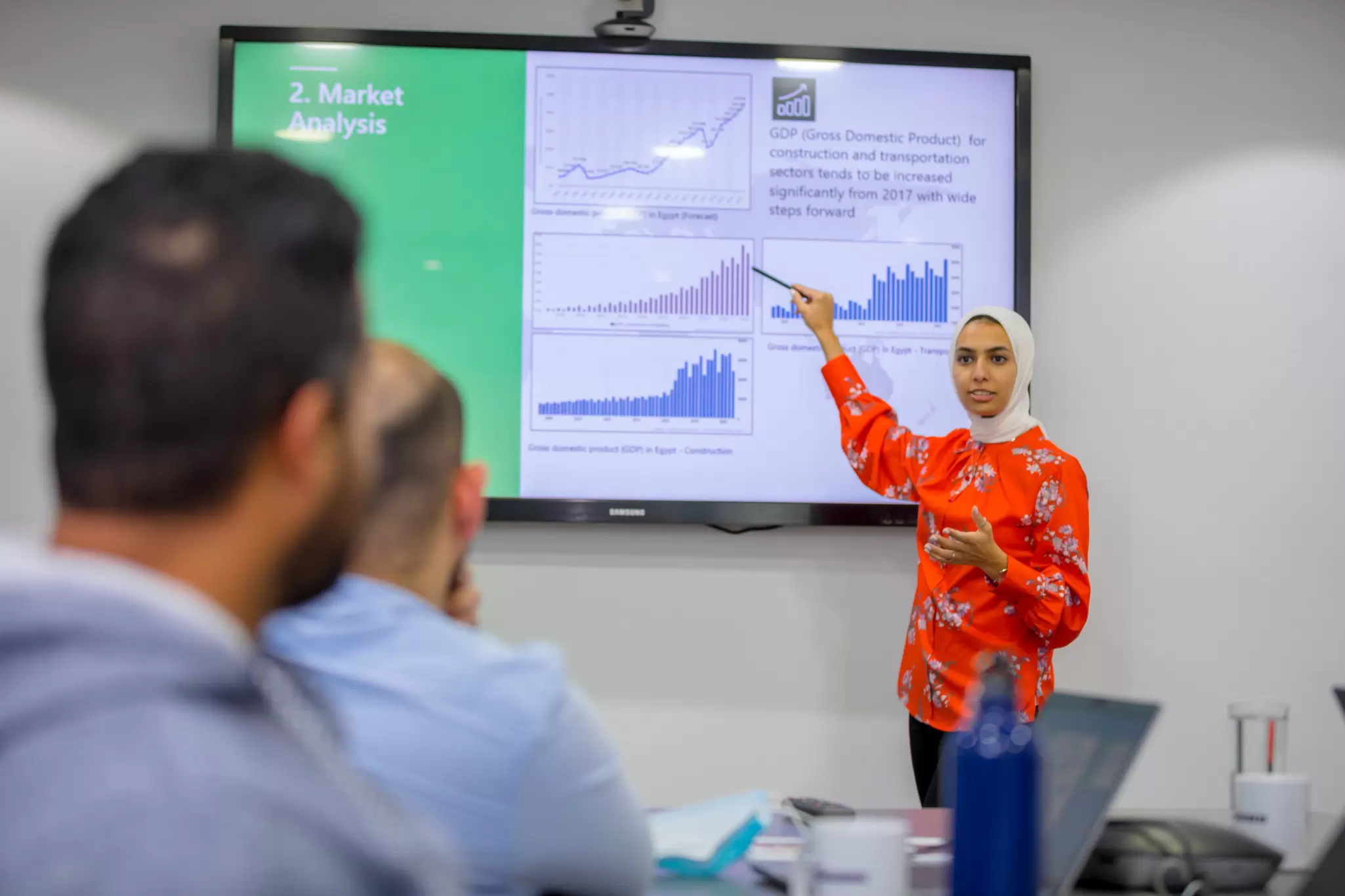 Employees having meeting in Egypt Office 03.jpg