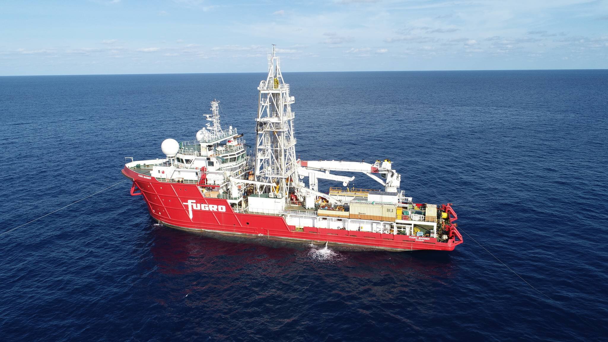 Fugro Mariner prior to mobilisation to work site in Asia Pacific