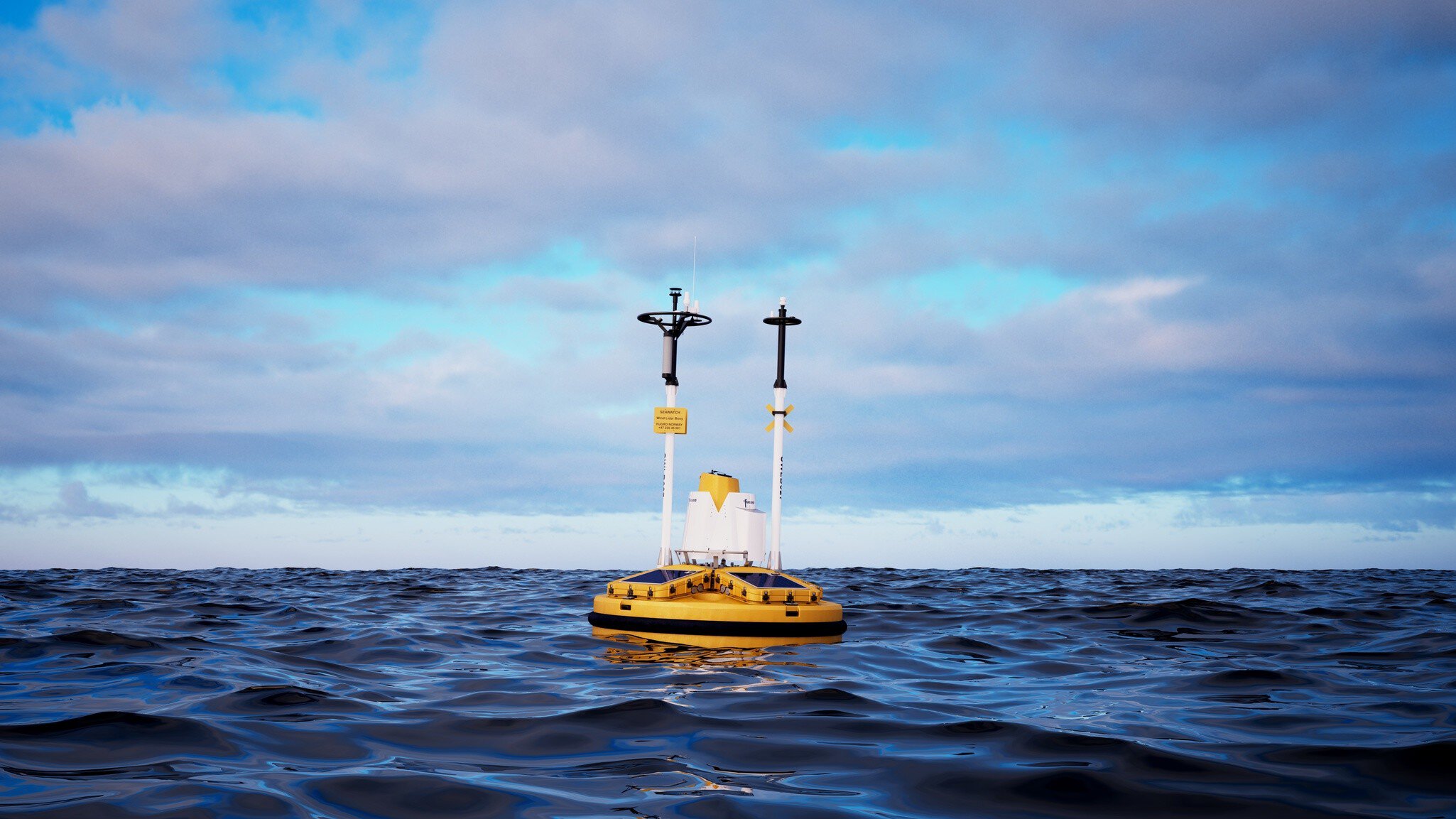 Graphic renders of the SEAWATCH® Lidar buoys