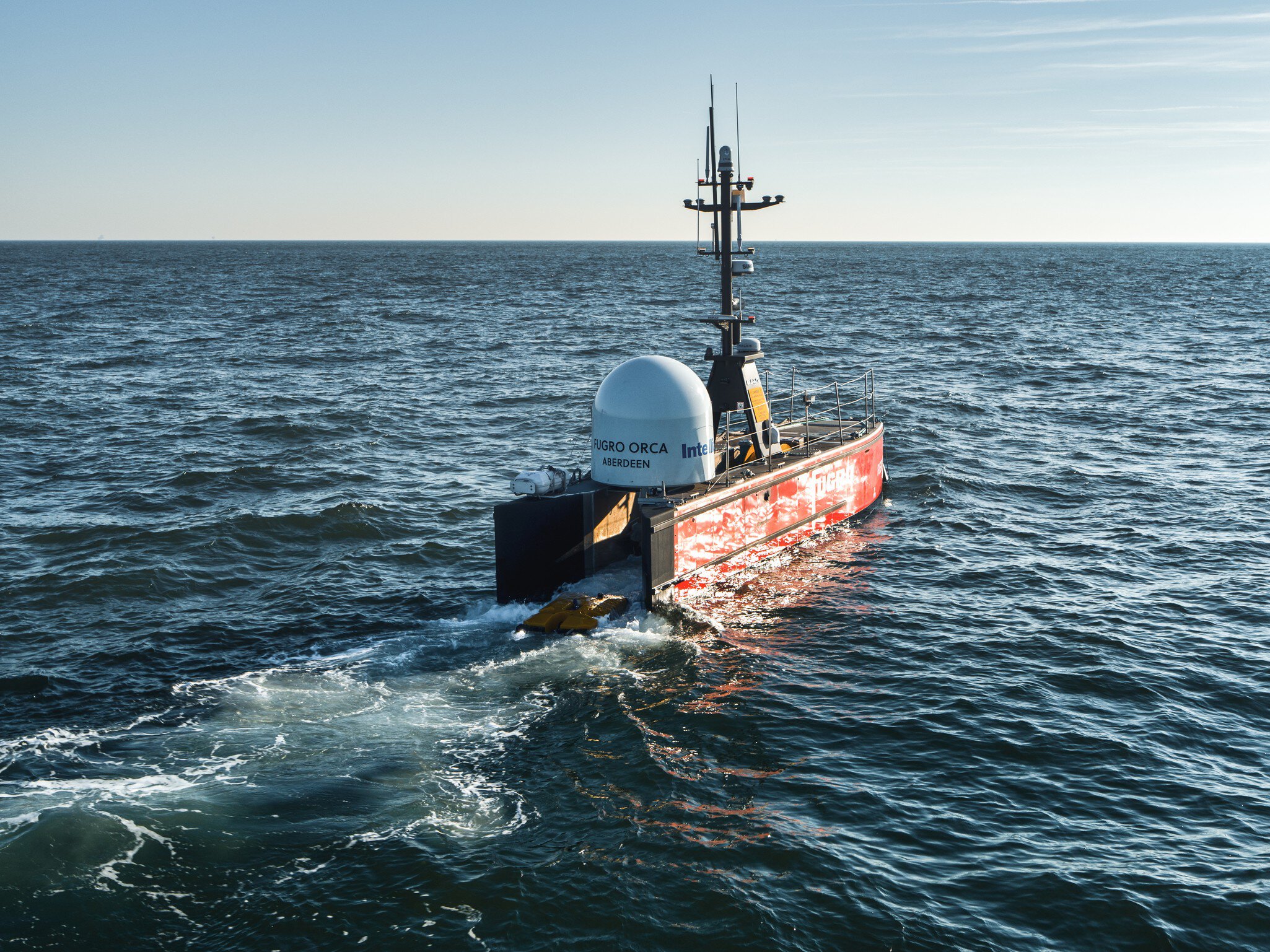 Fugro Orca / Blue Essence / Taqa project / North Sea / 3 March 2022
Fugro Blue Essence USV and Blue Volta eROV in the North Sea