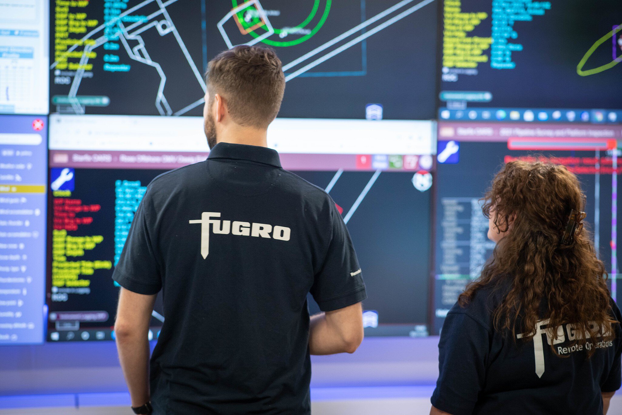 Employees in Aberdeen remote operations centre