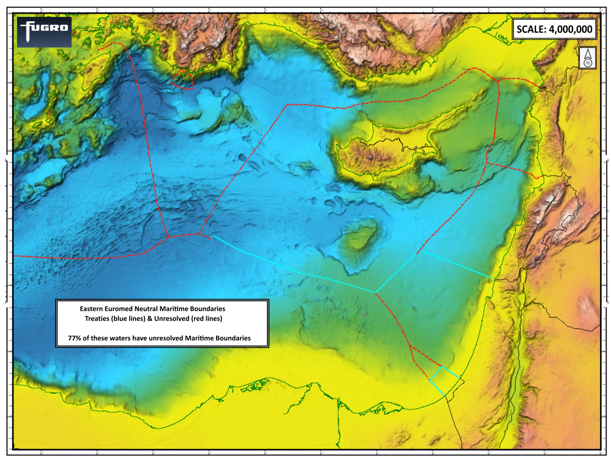 Euromed Basic Present-day Maritime Boundary Map (002)