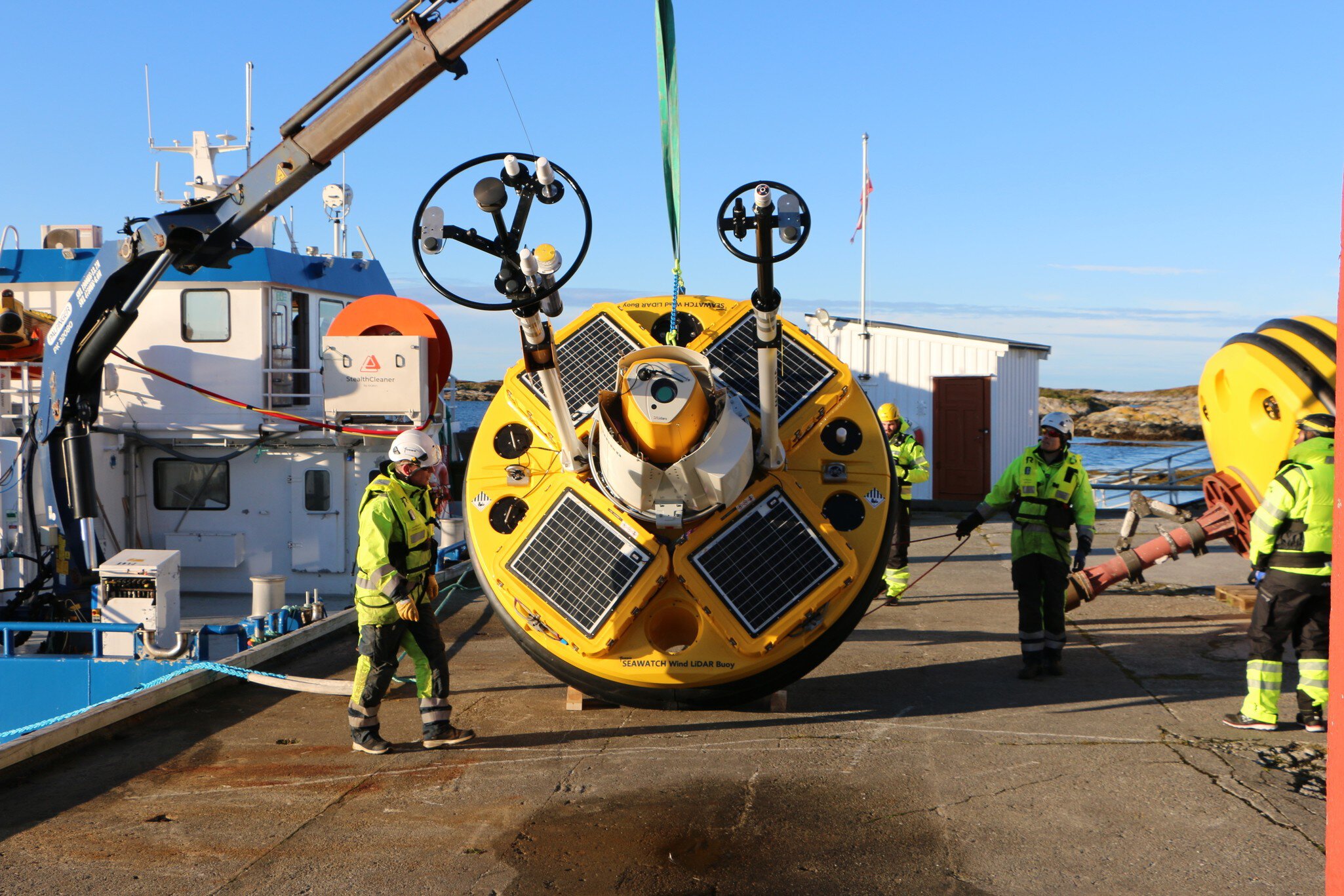 SWLB Operations Titran
Fugro, Seawatch Wind Lidar Buoy, Offshore Wind
Seawatch Buoy waiting to be deployed