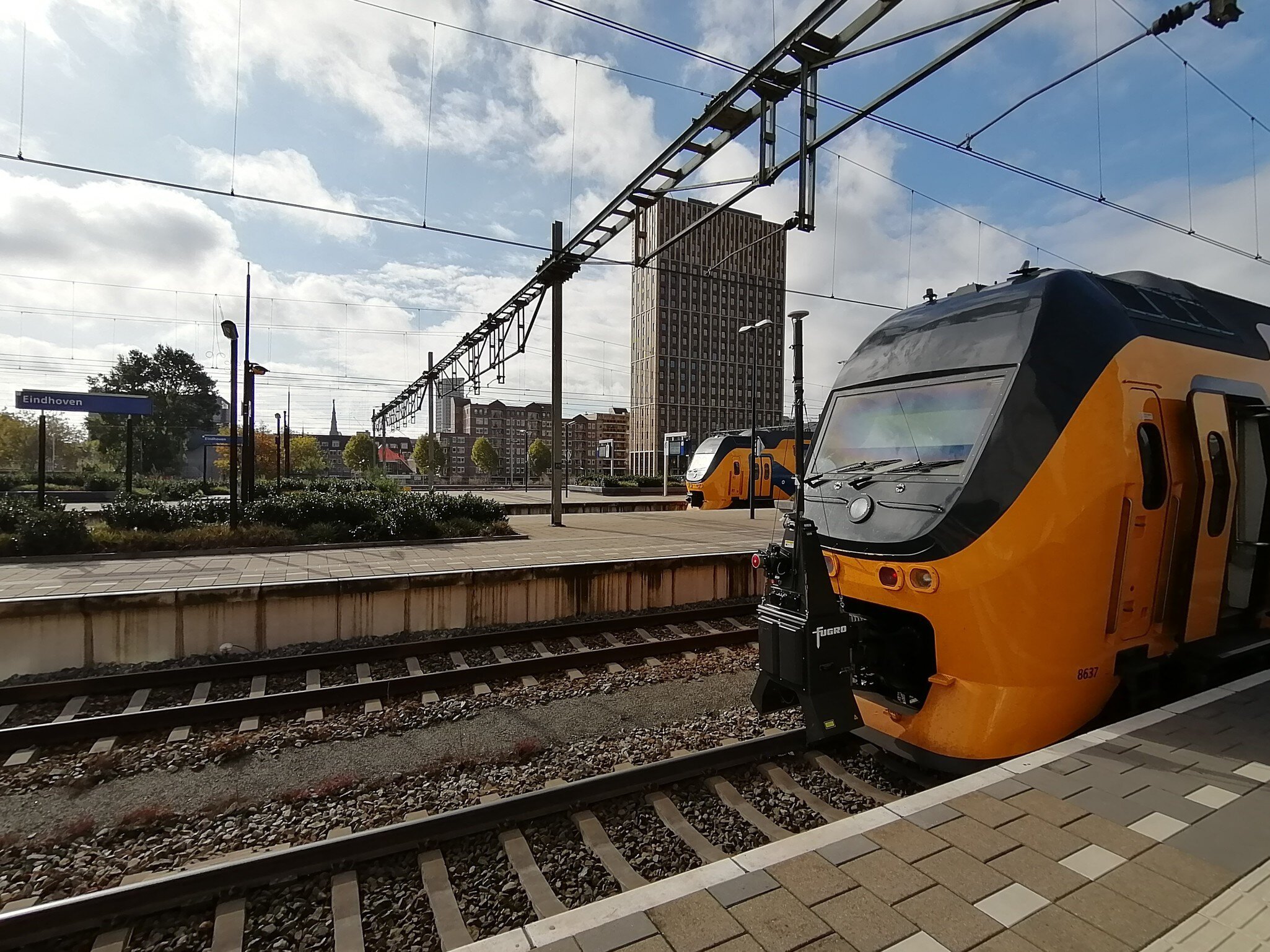 RILA system mounted on a service train in the Netherlands