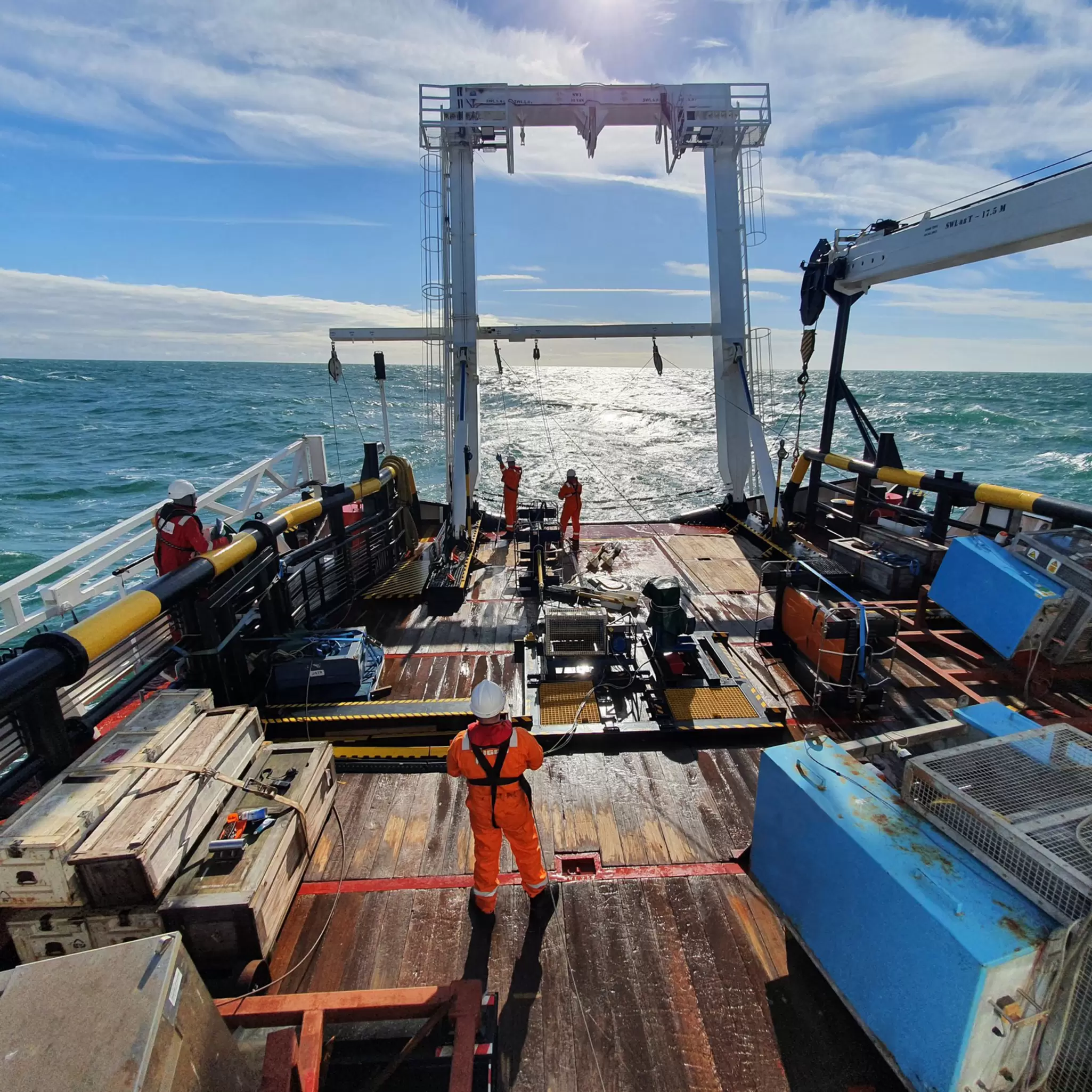 Recovering geophysical equipment from back deck of vessel.jpg