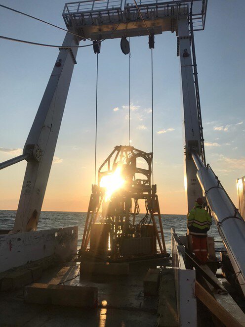 Fugro’s SEACALF continuous drive system for CPTs onboard the MV Conti during the site investigation