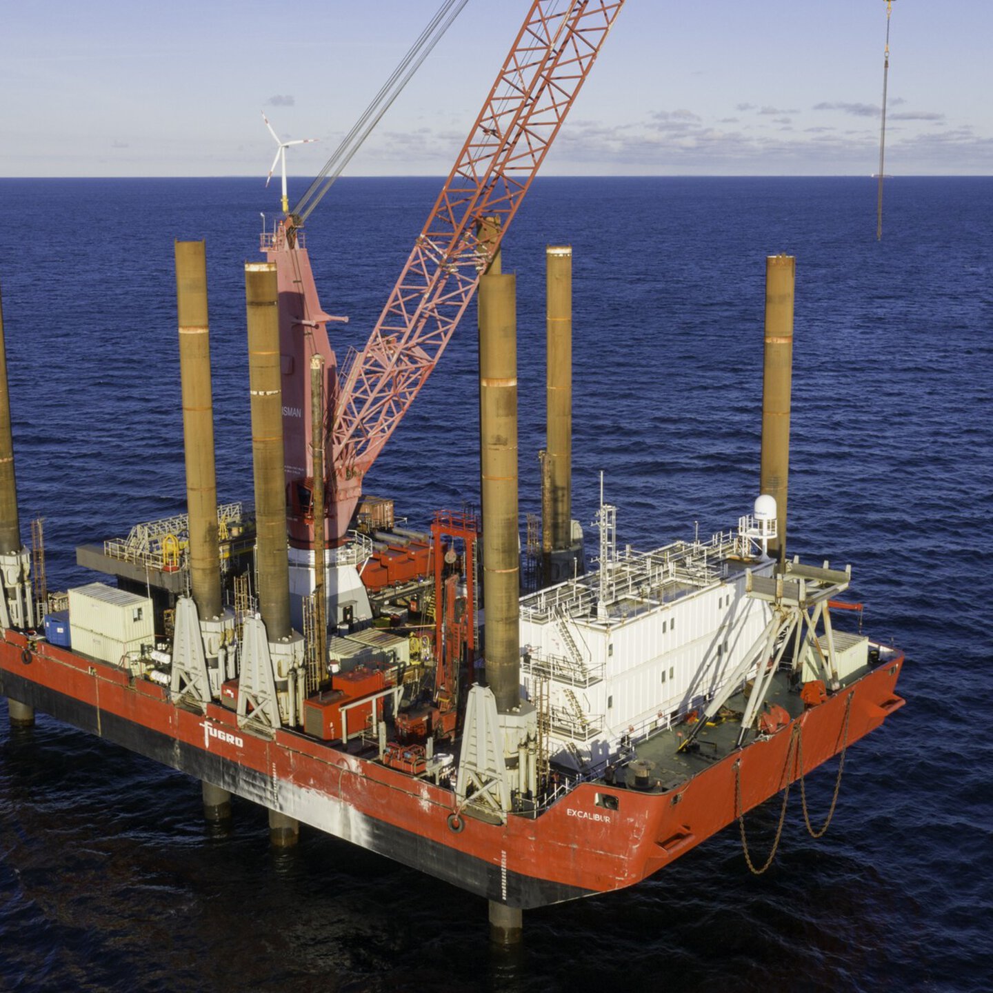 Excalibur jack-up rig working on Gennaker offshore wind farm
