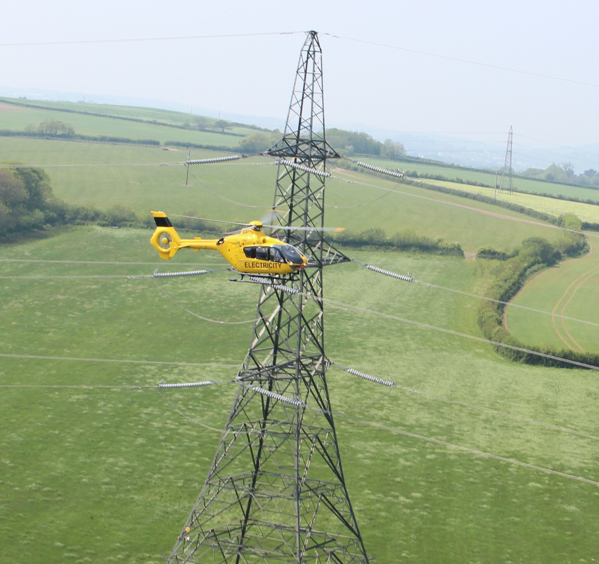 Power lines, helicopters, and data analytics