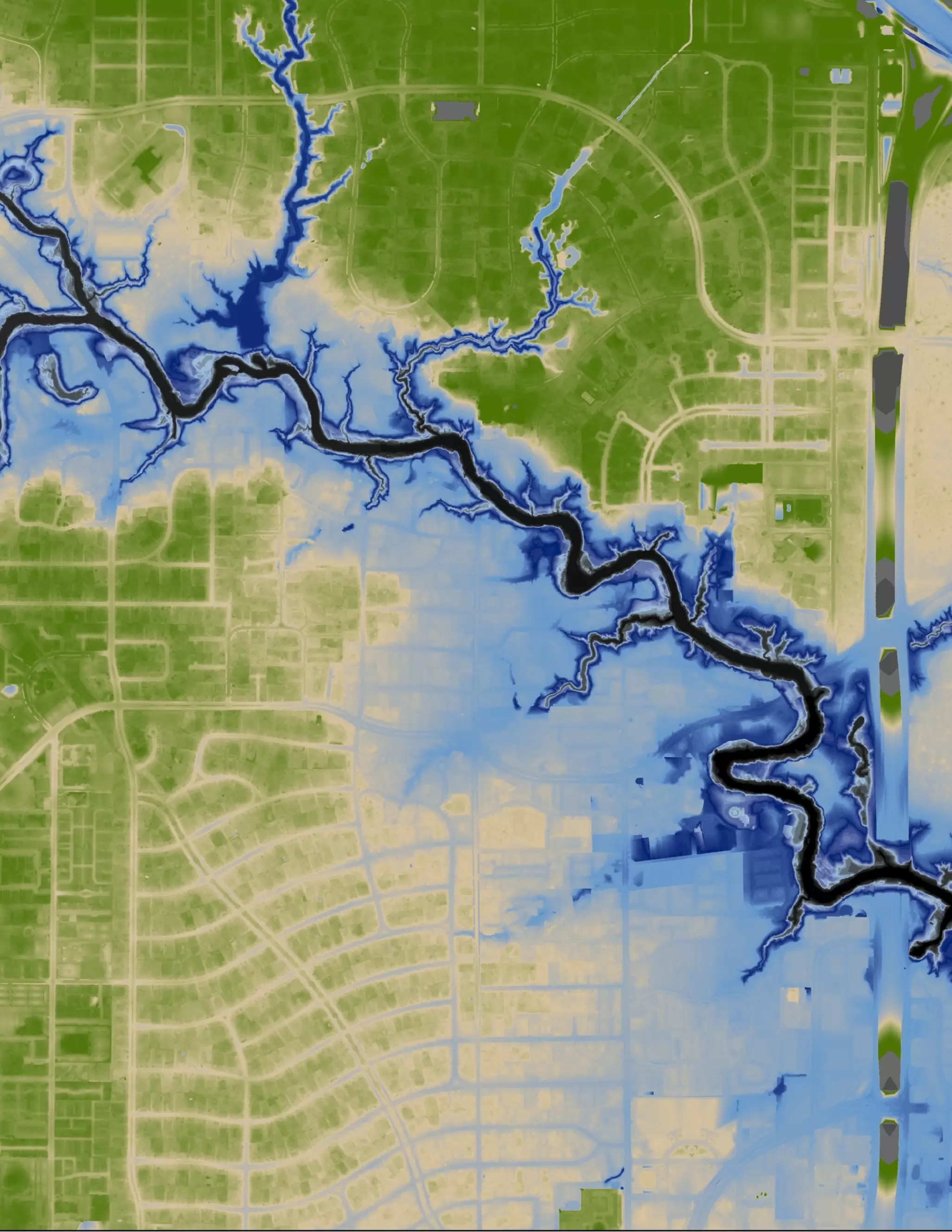 Lidar derived DEM (digital elevation model) showing bare earth only, Texas, USA.jpg